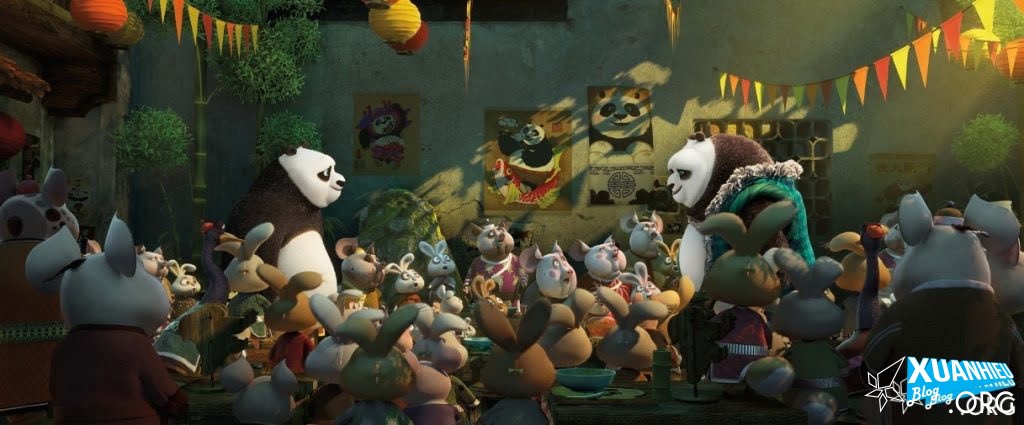 Cuộc chạm trán "căng thẳng" của bố con gấu Po. -- Kungfu Panda 3 2016