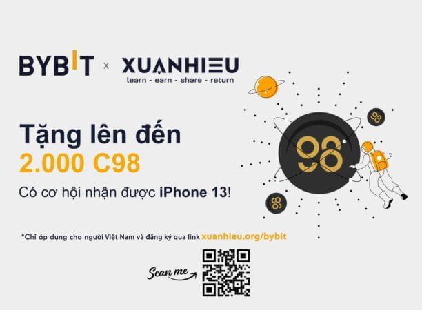 xuanhieu.org quett 612x450 - 2000 $C98 và iPhone 13 giveaway và săn kho báu 100k USD