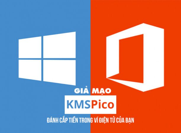 xuanhieu.org gia mao kmspico danh cap tien dien tu 612x450 - Crack windows KMSpico giả mạo đánh cắp tiền trong ví điện tử của bạn