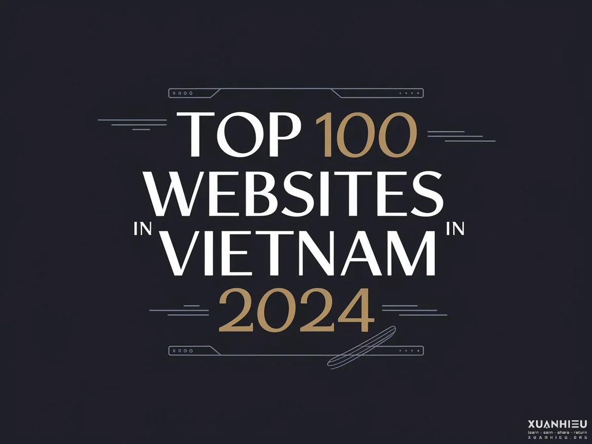 Top 100 Website Việt Nam hàng đầu đáng tin cậy, được yêu thích, traffic khủng 10/2024