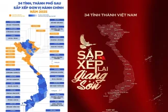 Bản đồ & Danh sách 34 tỉnh thành sáp nhập: Thông tin chính thức và các câu hỏi cần biết